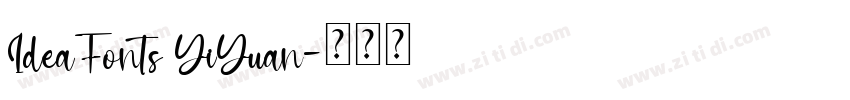 IdeaFonts YiYuan字体转换